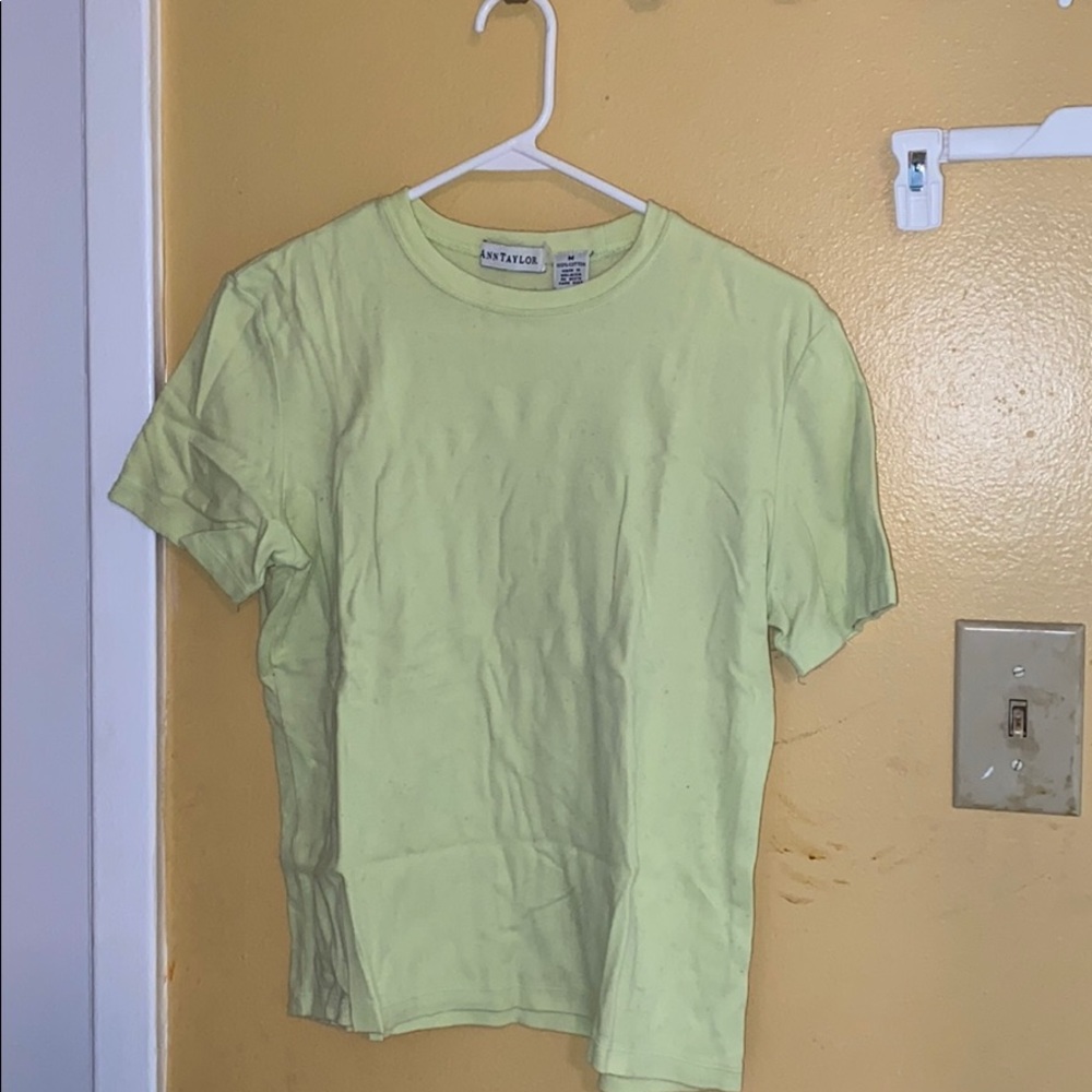 Anne Taylor Neon Green T-shirt.